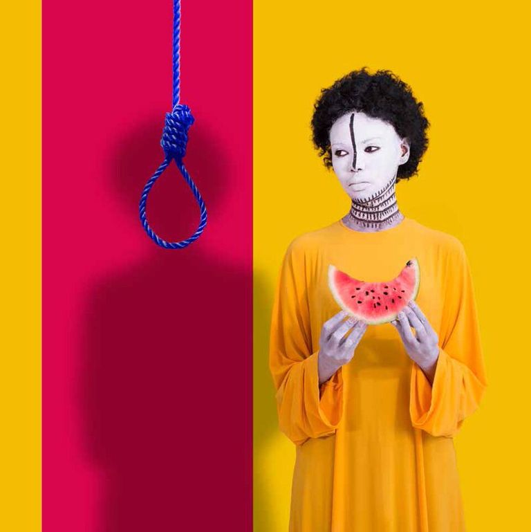 جانب من أعمال الفنانة الإثيوبية