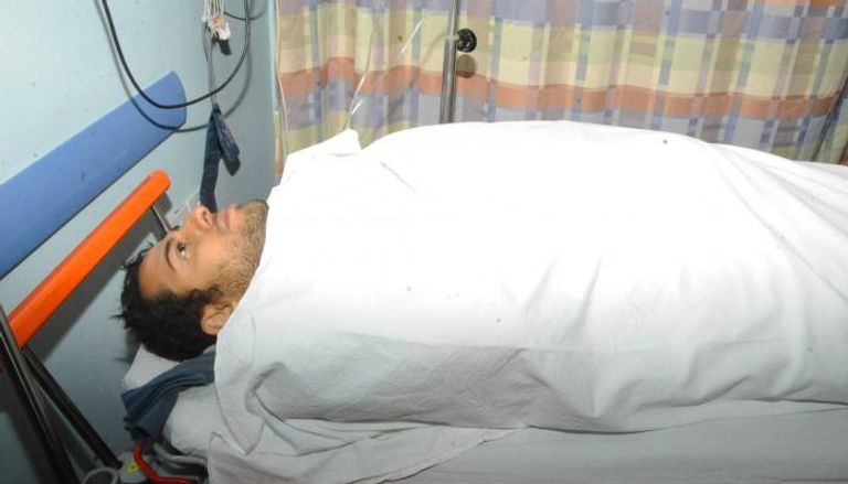 محمد الحايس داخل المستشفى