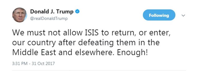 الرئيس الأمريكي دونالد ترامب