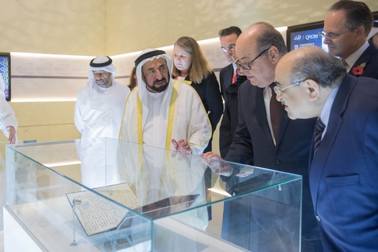 سلطان القاسمي يفتتح الدورة 36 من معرض الشارقة للكتاب