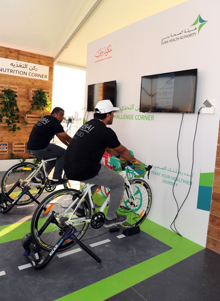 جناح هيئة الصحة بدبي في "تحدي دبي للياقة"