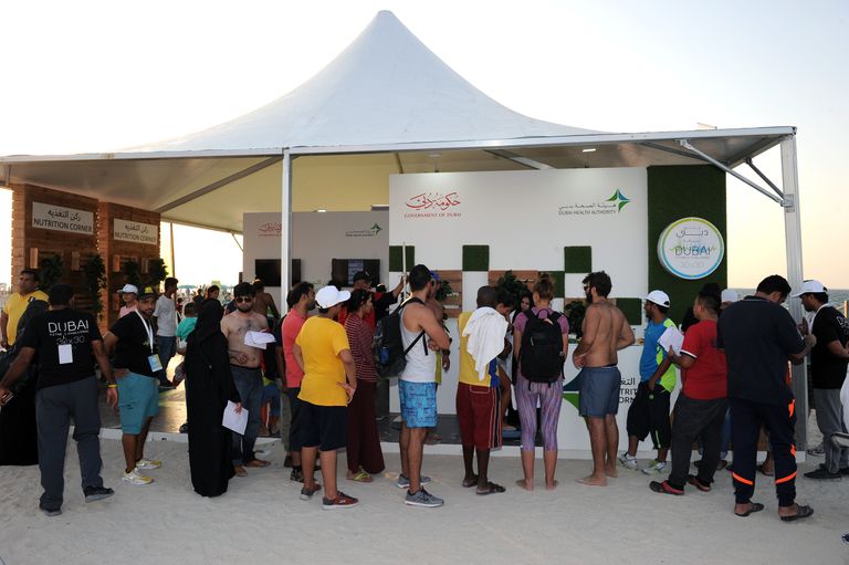 جناح هيئة الصحة بدبي في "تحدي دبي للياقة"