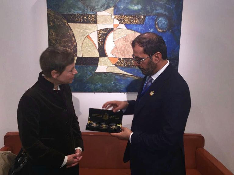 حسين بن إبراهيم الحمادي وزير التربية والتعليم الإماراتي في باريس