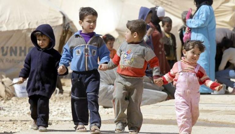 الأطفال السوريون اللاجئون