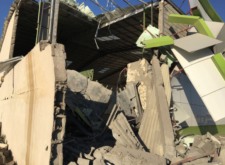 آثار سقوط المقذوفات الحوثية على مدينة نجران