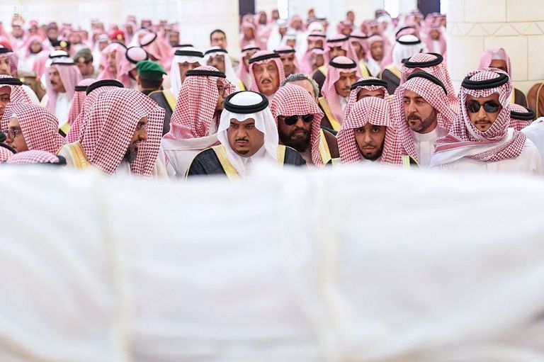 تشييع جثمان الأمير منصور بن مقرن بن عبدالعزيز