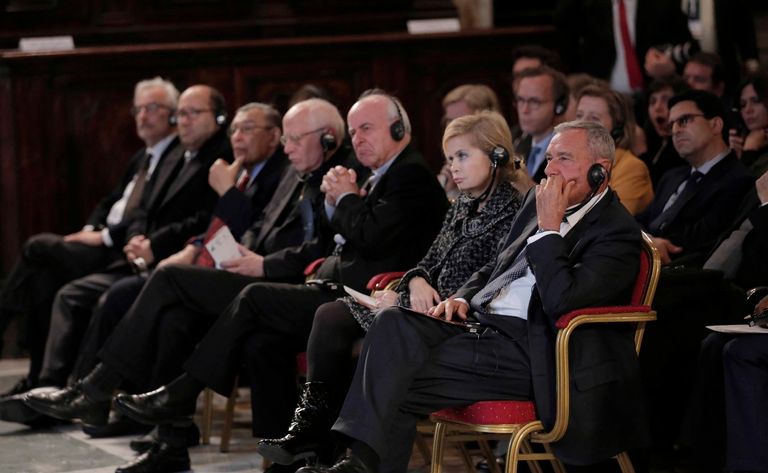 شيخ الأزهر الدكتور أحمد الطيب خلال كلمته بروما