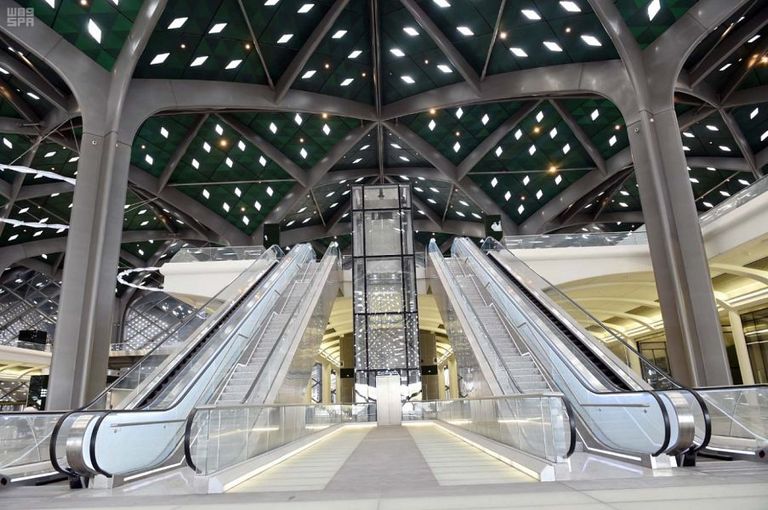 مشروع محطة قطار الحرمين بالمدينة المنورة واجهة حضارية