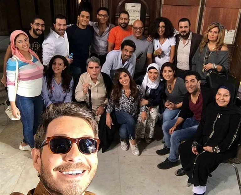 الفنانان يوسف شعبان ومحمود الجندي