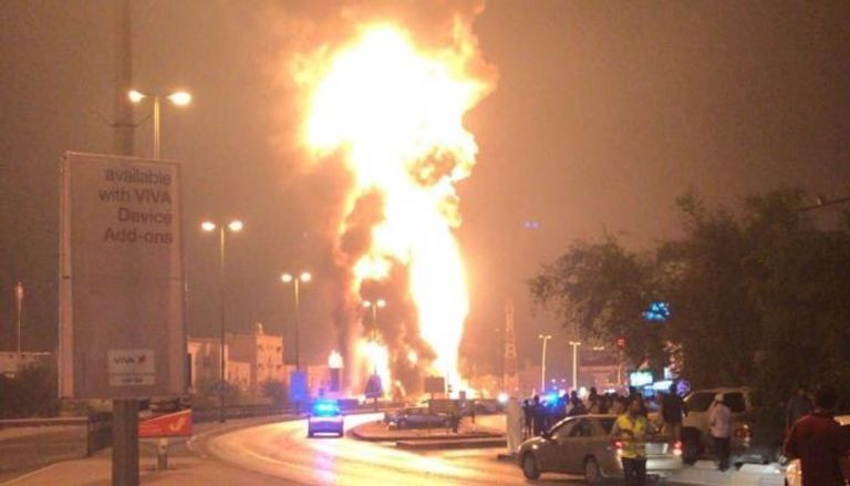 صورة من موقع الحادث في البحرين