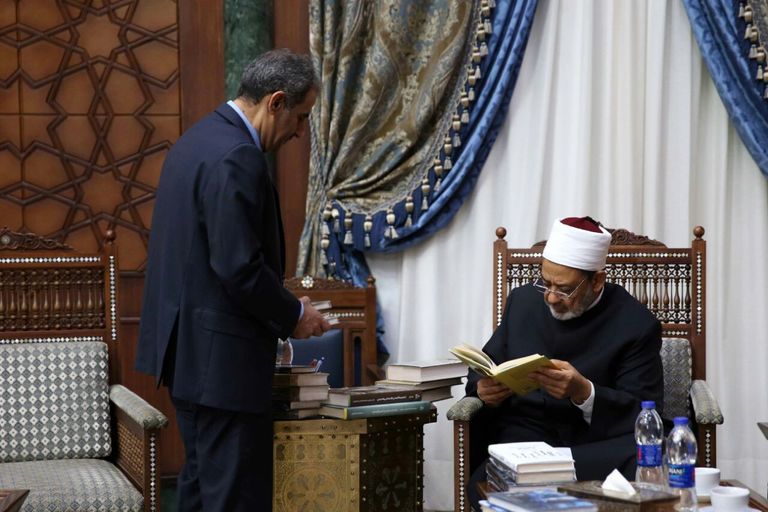 شيخ الأزهر خلال لقائه مدير عام شركة أبوظبي للإعلام