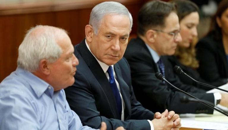 نتنياهو خلال اجتماع الحكومة الأسبوعي - رويترز