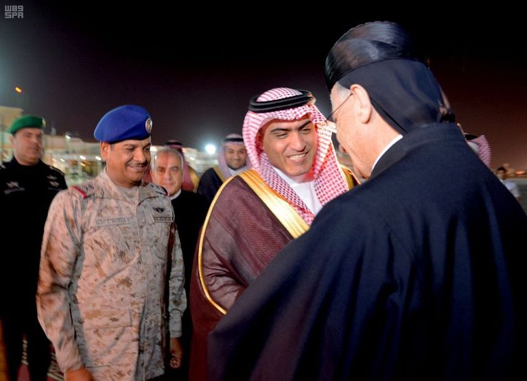 ثامر السبهان والبطريرك مار بشارة بطرس الراعي