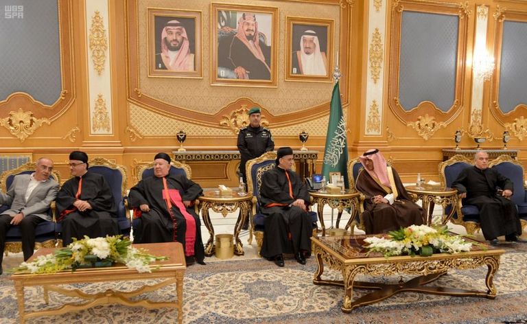 ثامر السبهان والبطريرك مار بشارة بطرس الراعي