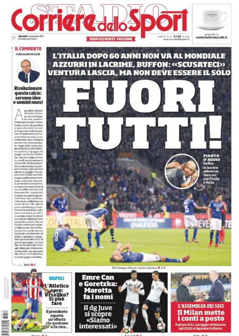 حسرة لاعبي إيطاليا