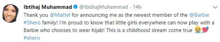 أول دمية باربي محجبة 