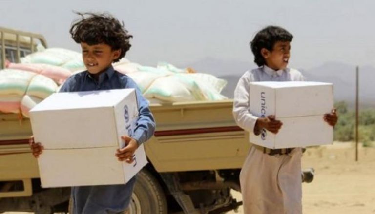 مساعدات إنسانية تصل اليمن (أرشيفية)