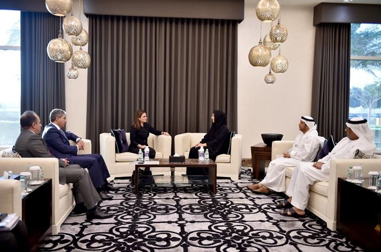 ريم الهاشمي ووزيرة الاستثمار المصرية