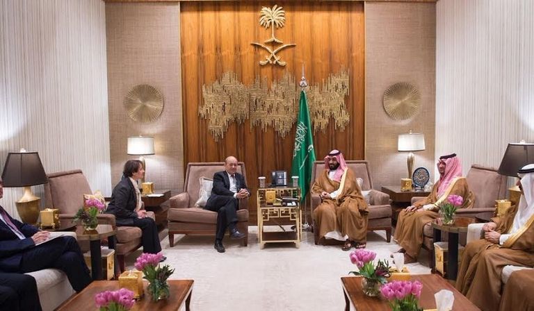 ولي العهد السعودي ووزير خارجية فرنسا
