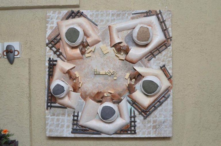 من لوحات معرض الفنان المصري جرجس لطفي