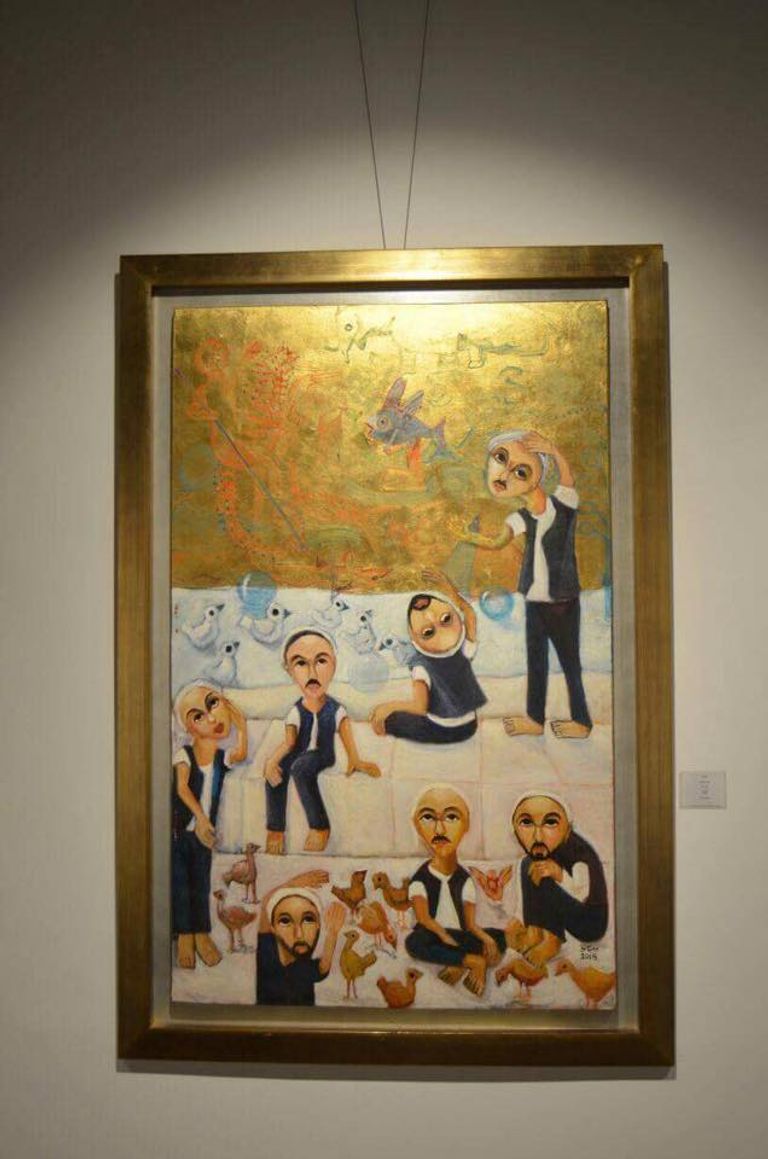 من لوحات معرض الفنان المصري جرجس لطفي