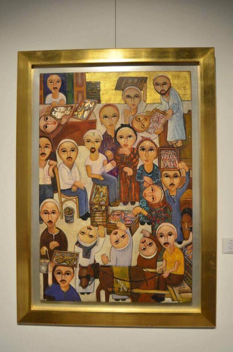 من لوحات معرض الفنان المصري جرجس لطفي