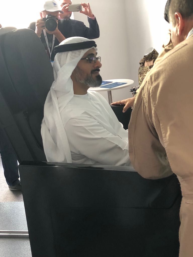 جانب من زيارة اللواء الشيخ خالد بن محمد بن زايد آل نهيان