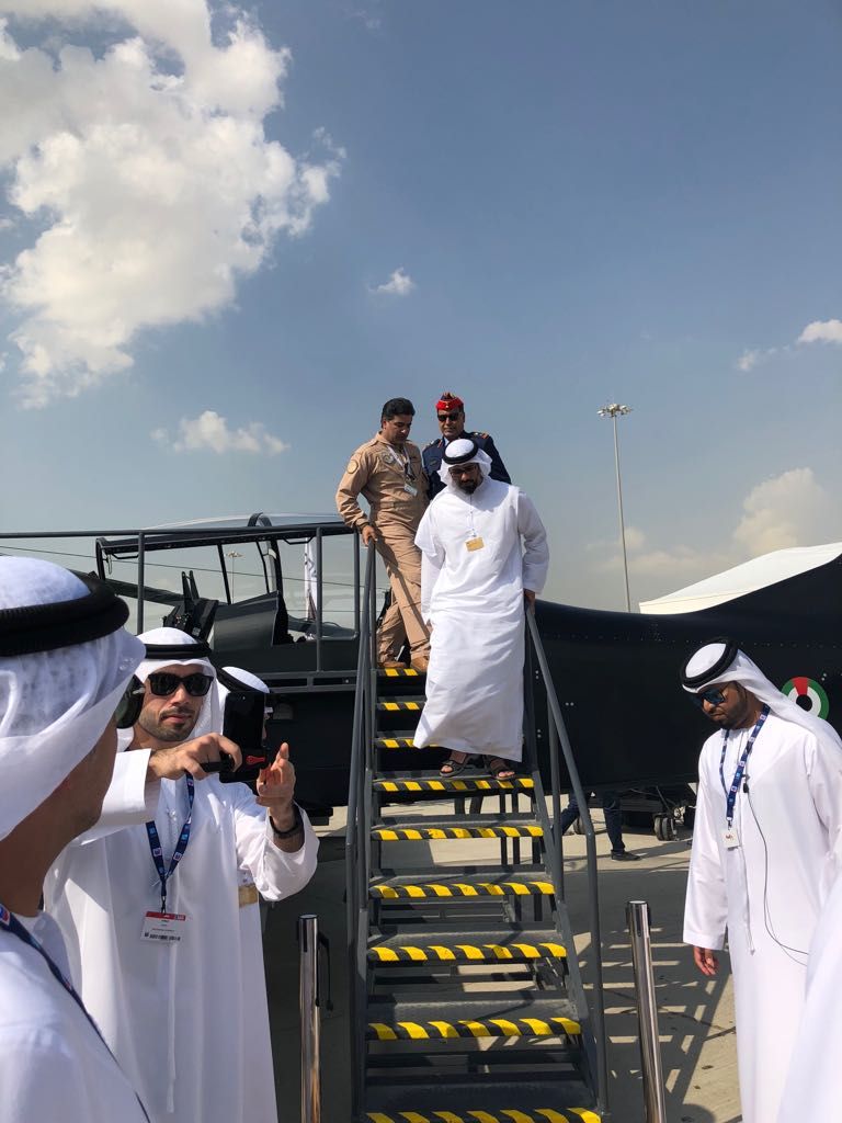 جانب من زيارة اللواء الشيخ خالد بن محمد بن زايد آل نهيان