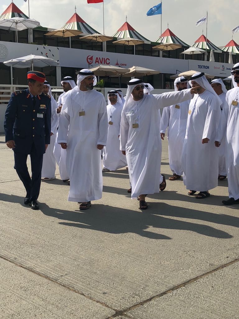 جانب من زيارة اللواء الشيخ خالد بن محمد بن زايد آل نهيان