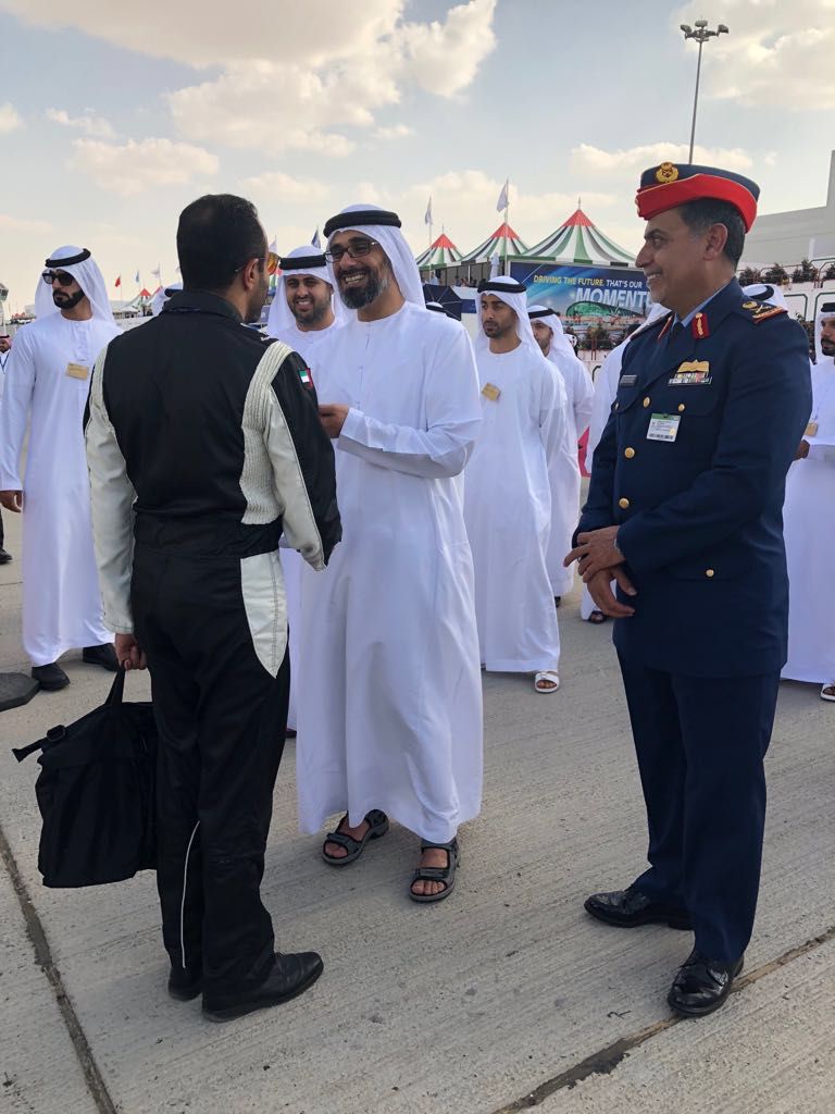 جانب من زيارة اللواء الشيخ خالد بن محمد بن زايد آل نهيان