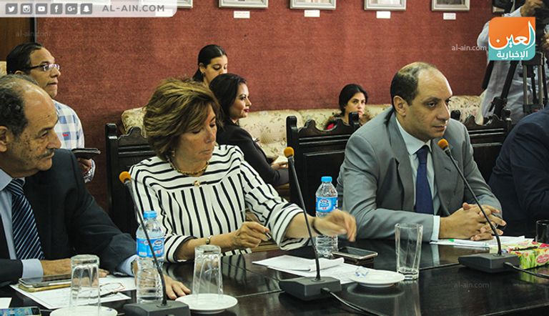 وزير التموين المصري خلال الاجتماع