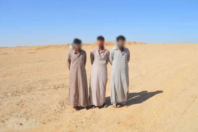 أحد المخابئ الذي تستخدمه عناصر تكفيرية في وسط سيناء