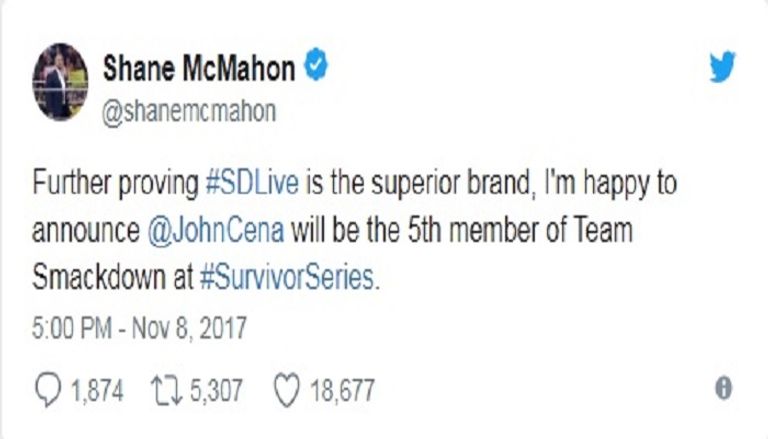 جون سينا العضو الخامس في فريق "رو"