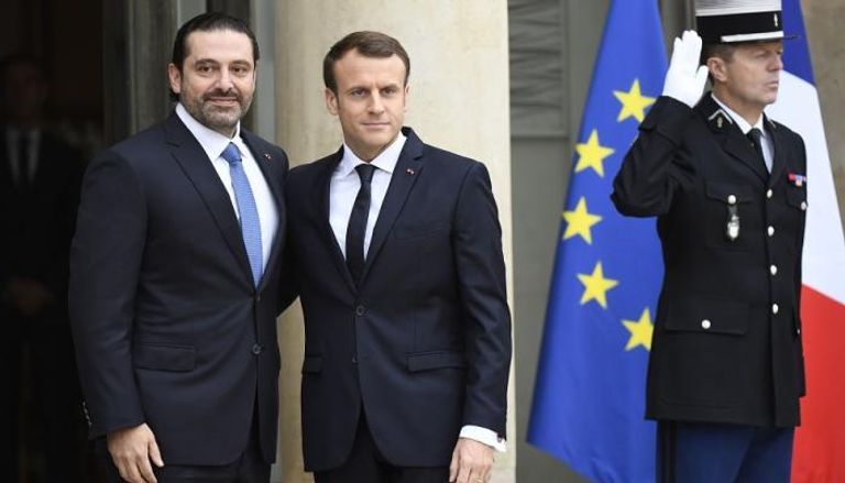 الرئيس الفرنسي يستقبل الحريري بالإليزيه