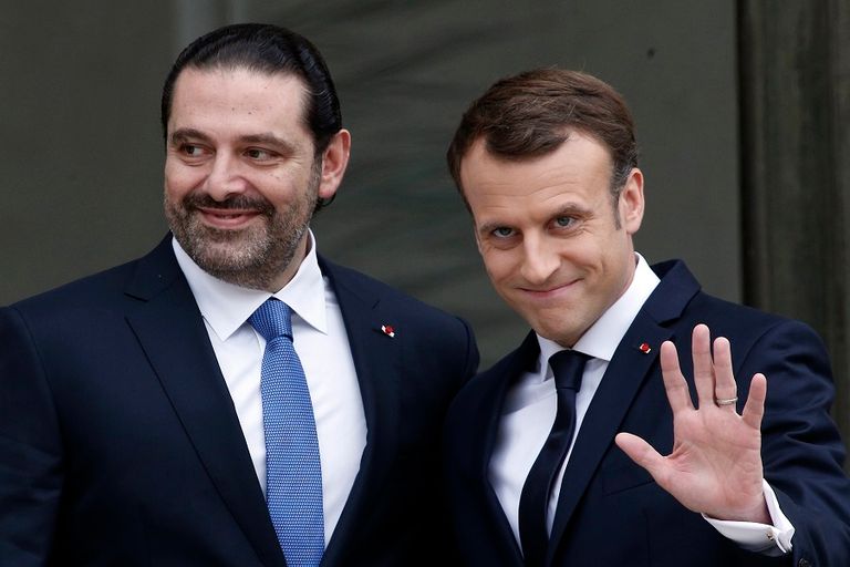 الرئيس الفرنسي يستقبل الحريري بالإليزيه