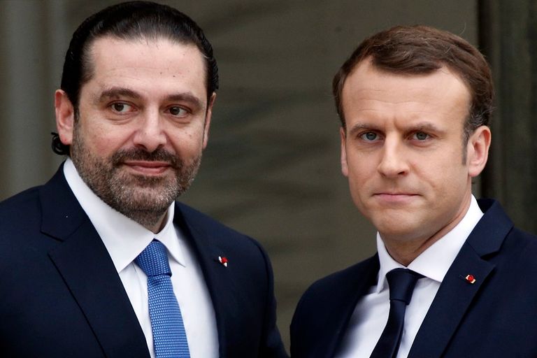 الرئيس الفرنسي يستقبل الحريري بالإليزيه