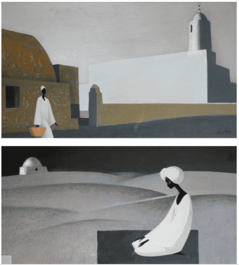 لوحة تظهر بها الفنانة المصرية شيريهان