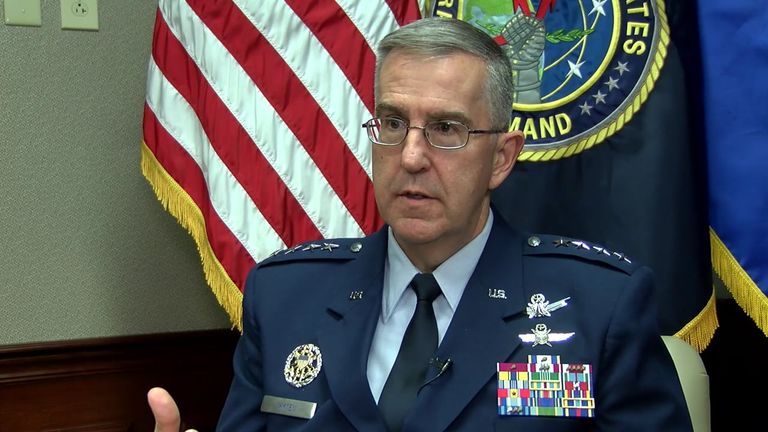 قائد القيادة الاستراتيجية الأمريكية الجنرال هيتن