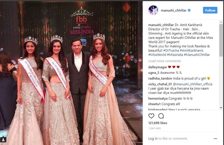 الهندية مانوشي تشيلار ملكة جمال العالم 2017