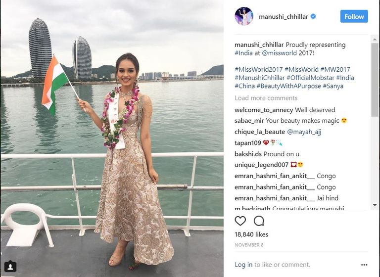 الهندية مانوشي تشيلار ملكة جمال العالم 2017