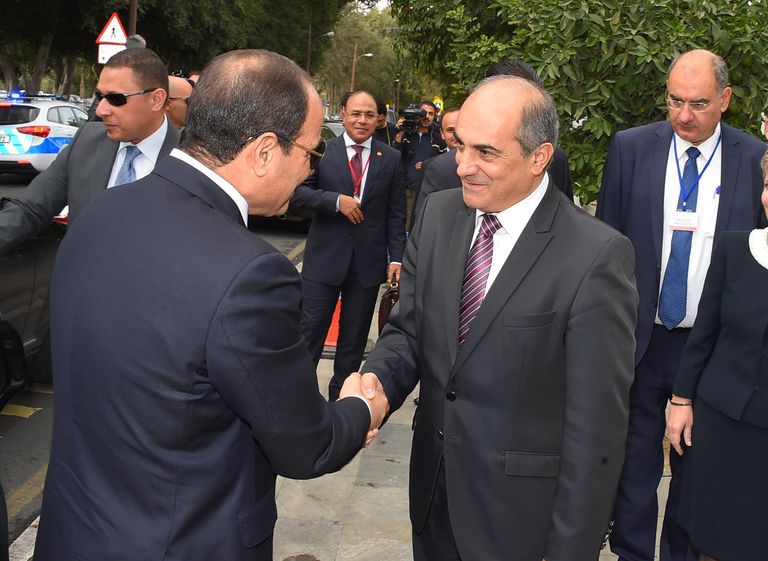 السيسي يلقى كلمته أمام البرلمان القبرصي