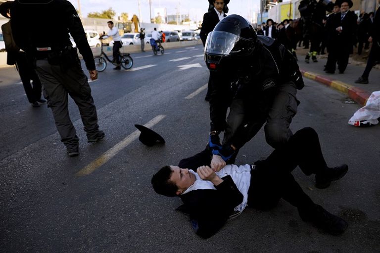 مواجهات بين الشرطة الإسرائيلية واليهود الحريديم