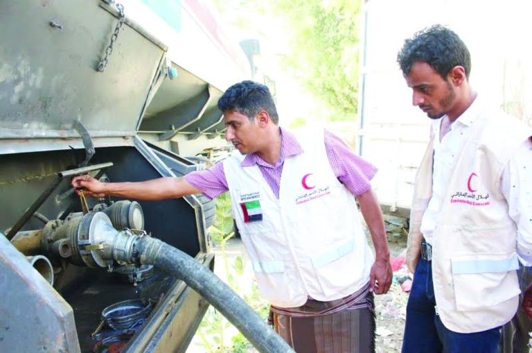 الشيخ محمد بن زايد خلال إطلاقه مبادرة القضاء على الأمراض المعدية