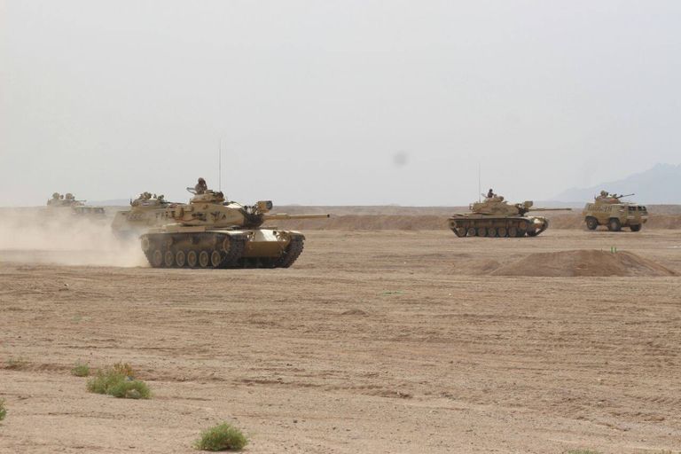 جانب من فعاليات التدريب المصري الأردني المشترك "العقبة 3"