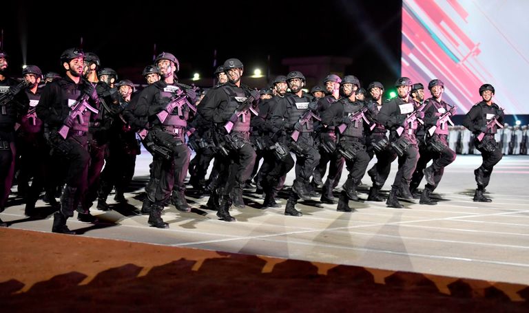 جانب من الاحتفال بمرور 60 عاماً على تأسيس شرطة أبوظبي