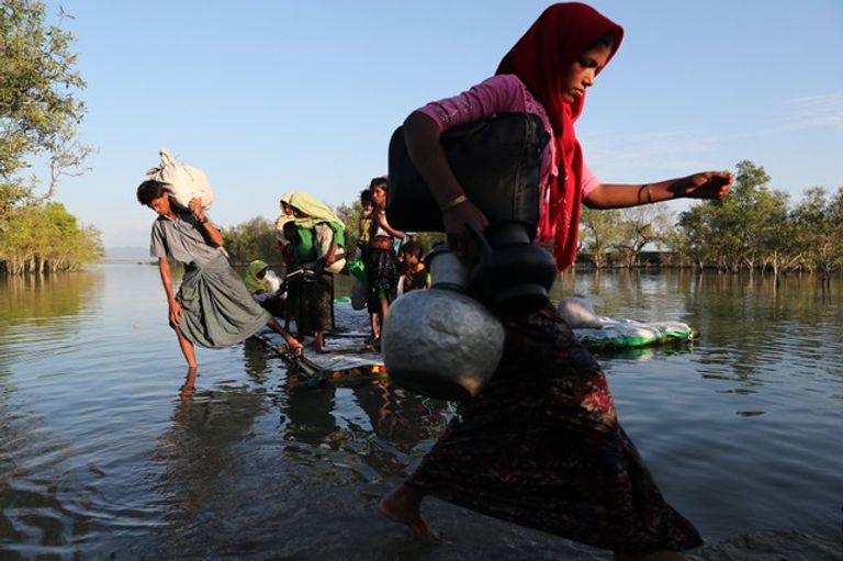 أطفال الروهينجا في بنجلاديش - رويترز