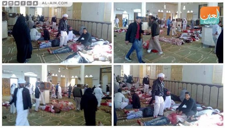 ضحايا الهجوم الإرهابي بسمجد الروضة بشمال سيناء