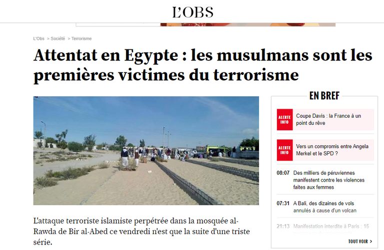 الهجوم على مسجد الروضة الأكثر دموية في تاريخ الإرهاب بمصر