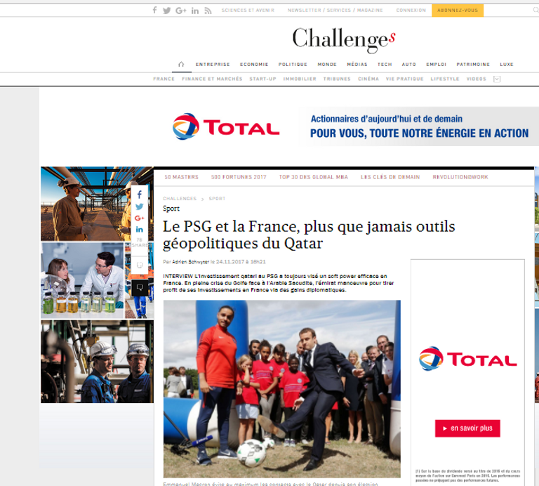 قطر تسعى للتوغل في فرنسا بكرة القدم والاستثمار