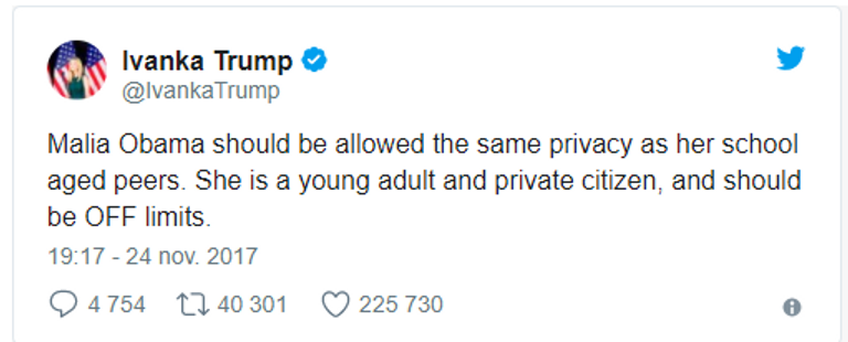 ابنة أوباما مع عائلتها